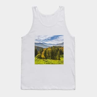 SCENERY 87 - Mountainous Landform Forest Nature Ecosystem Tank Top